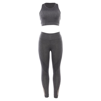 Women's Floral Print Yoga Set with Bra and Pants