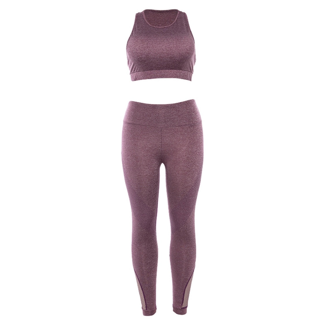Women's Floral Print Yoga Set with Bra and Pants