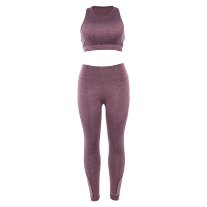 Women's Floral Print Yoga Set with Bra and Pants